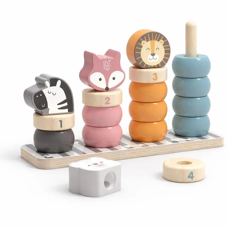 PolarB Wooden Stacking Blocks-PolarB Wooden Stacking Blocks