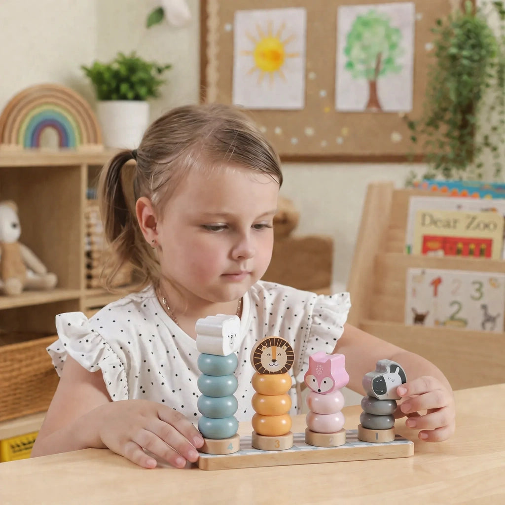 PolarB Wooden Stacking Blocks-PolarB Wooden Stacking Blocks