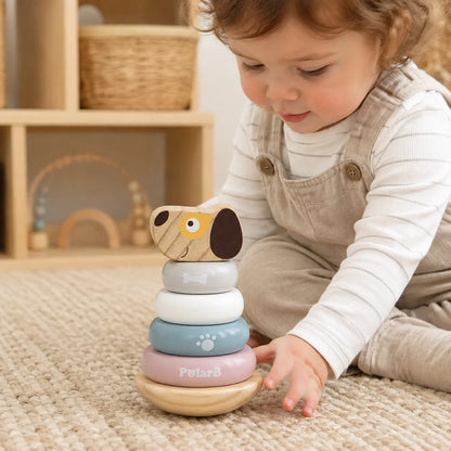 PolarB Wooden Stacking Puppy-PolarB Wooden Stacking Puppy