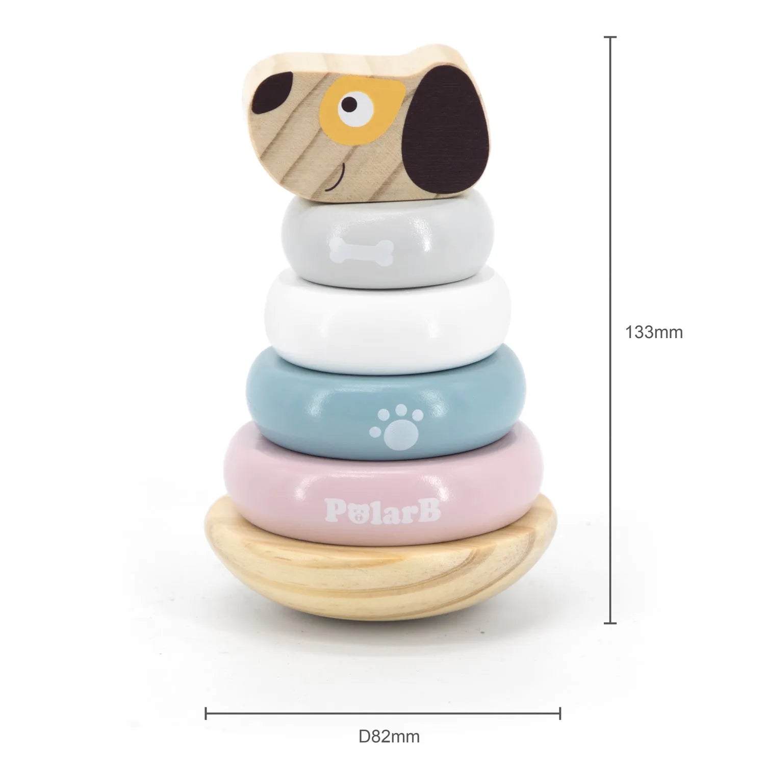 PolarB Wooden Stacking Puppy-PolarB Wooden Stacking Puppy
