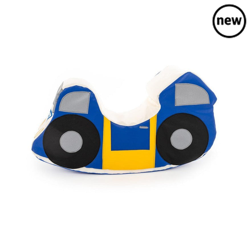 Police Rocker, Ignite your little one’s imagination and foster active play with the Police Car Rocker – the perfect addition to any nursery or play area! Dynamic Design Crafted meticulously to resemble a vibrant police car, this rocker is designed to provide children with a realistic role-play experience. The design is thoughtful, ensuring a gentle rocking action that is not just fun but also safe for younger users. Perfect Dimensions With a size of 90cm in length, 25cm in width, and a height of 50cm, the P
