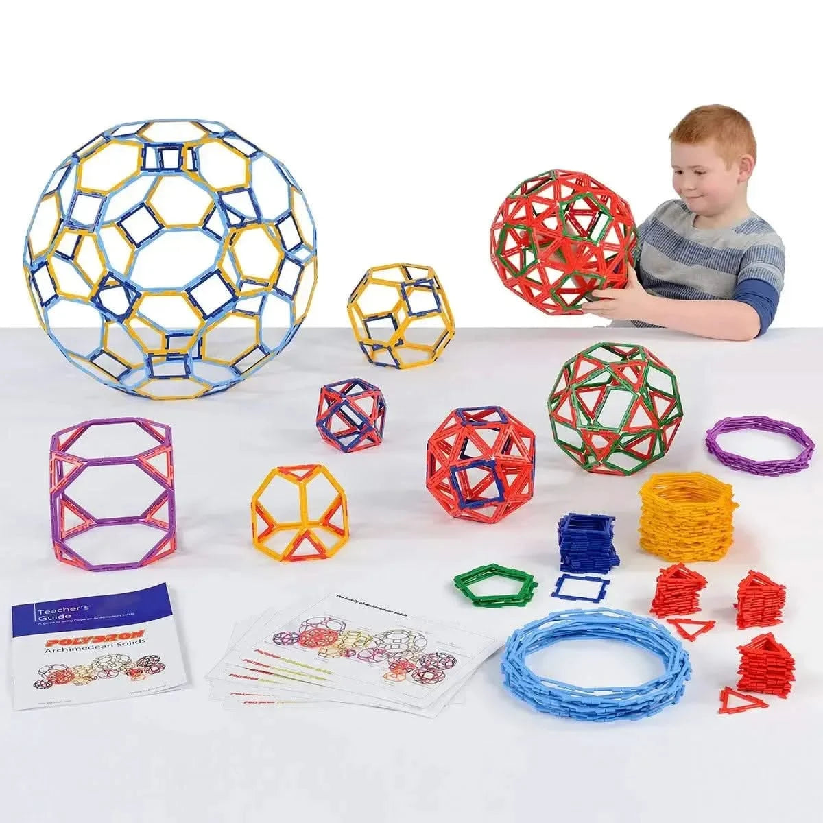Polydron Frameworks Archimedean Solids Class Set-Polydron Frameworks Archimedean Solids Class Set