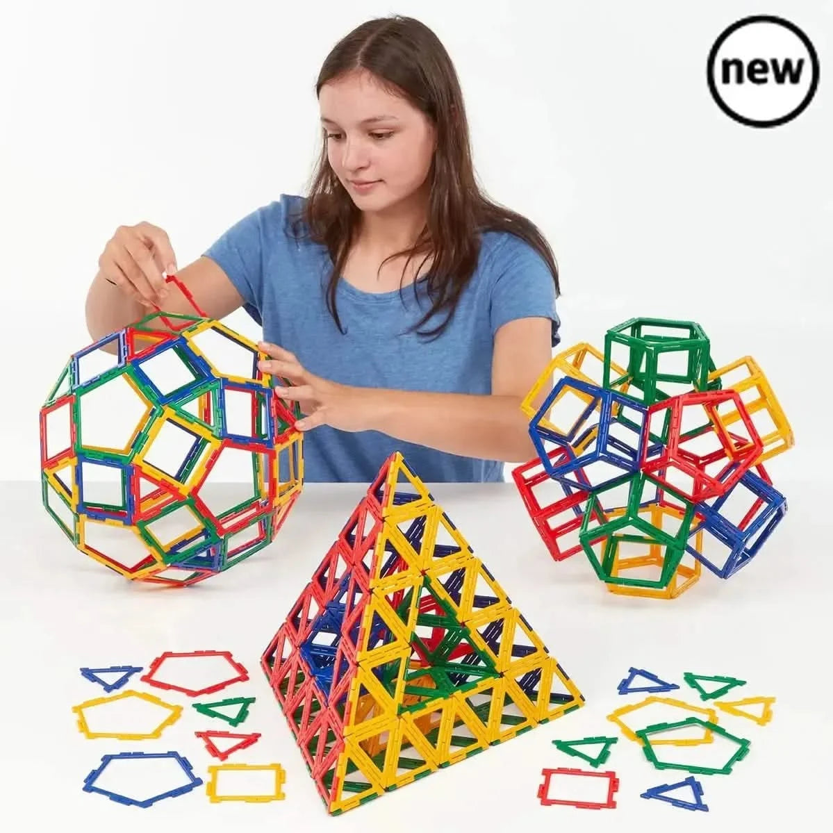Polydron Frameworks Basic Set 280 Pieces-Polydron Frameworks Basic Set 280 Pieces