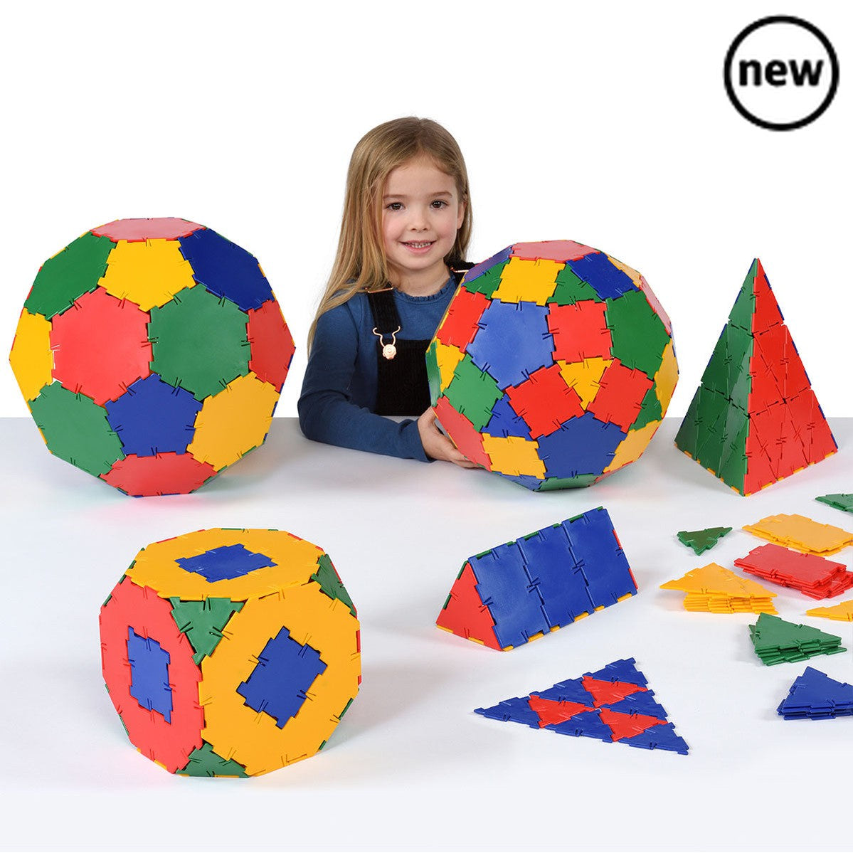Polydron Primary Maths Set, The Polydron Primary Maths Set is the ultimate resource for primary schools, providing a comprehensive collection of mathematical shapes for classroom activities and lessons. Specifically designed to be used in conjunction with the 'Primary Mathematics with Polydron' book, this set offers a hands-on approach to learning mathematics.Featuring over 400 pieces of different mathematical shapes, the Polydron Primary Maths Set offers endless possibilities for exploration and discovery.