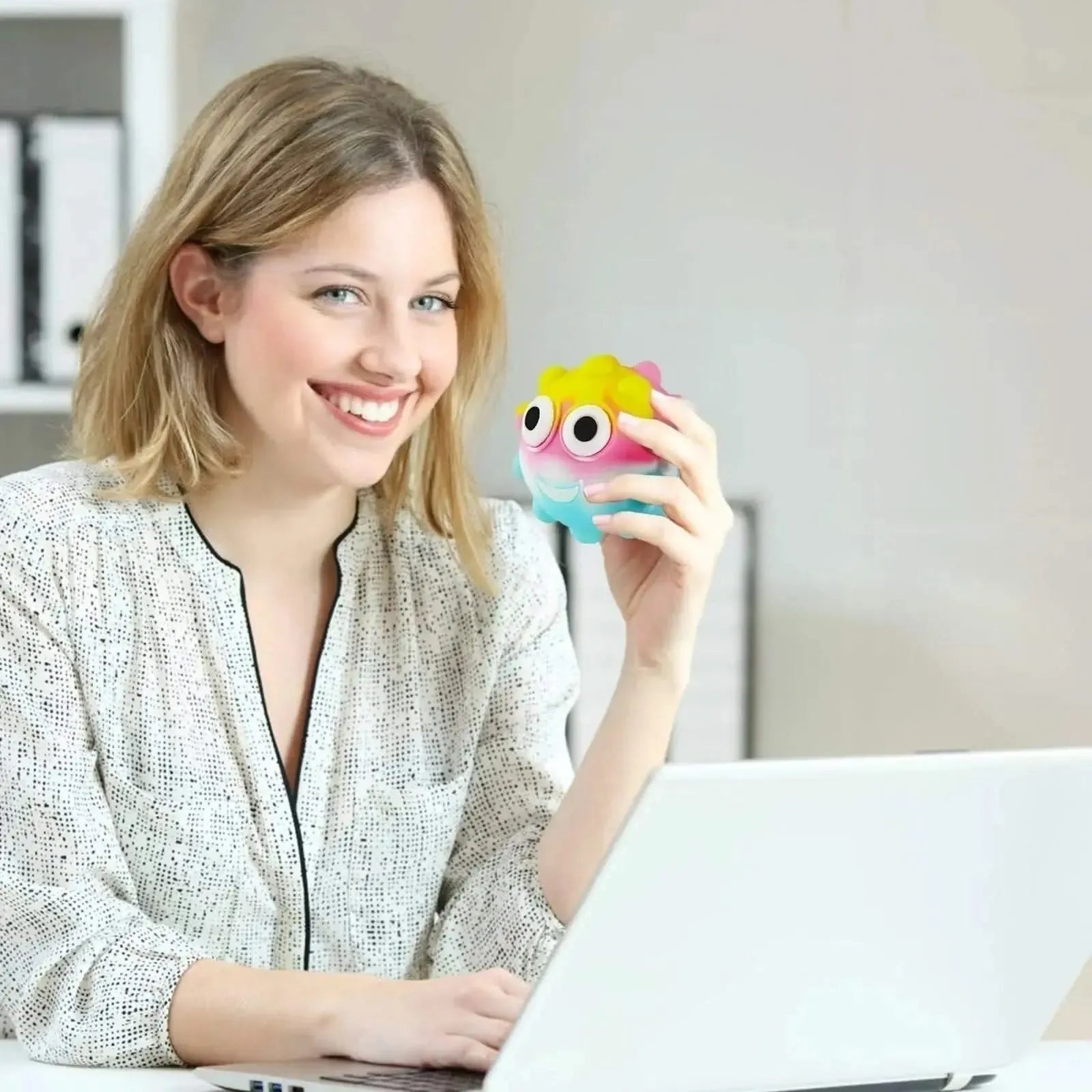 Pop N Squeeze Character Fidget Ball-Pop N Squeeze Character Fidget Ball