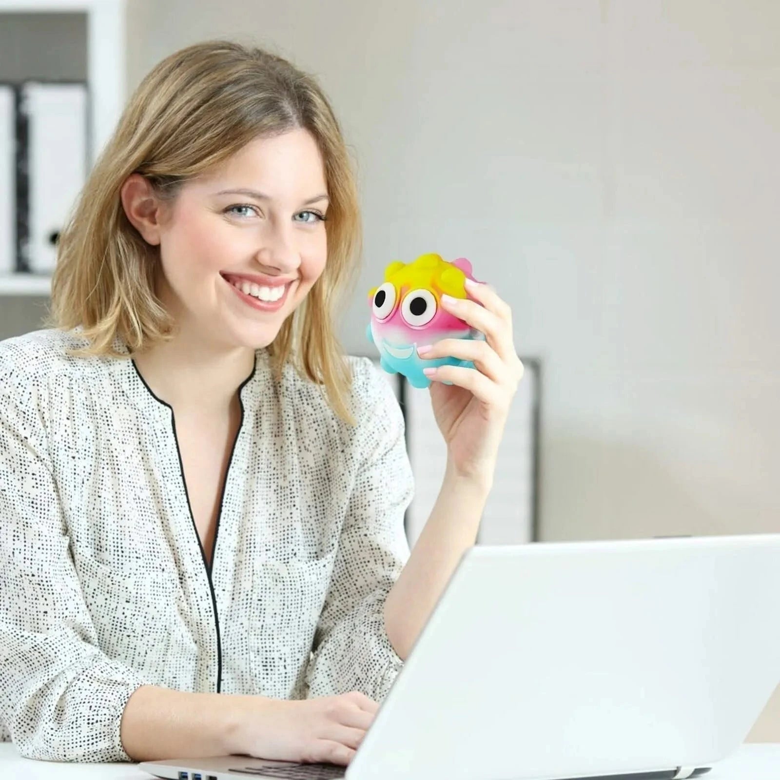 Pop N Squeeze Character Fidget Ball-Pop N Squeeze Character Fidget Ball