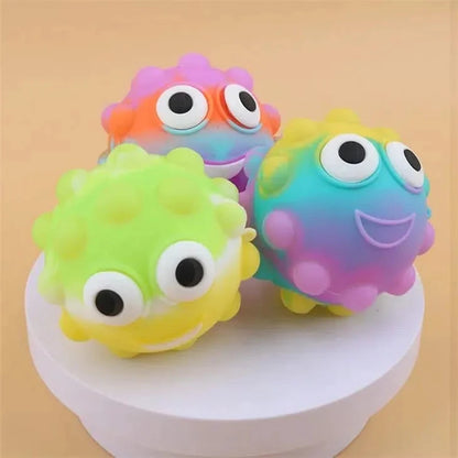 Pop N Squeeze Character Fidget Ball-Pop N Squeeze Character Fidget Ball