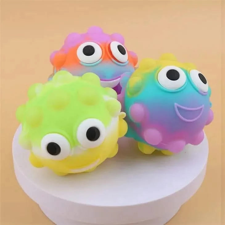 Pop N Squeeze Character Fidget Ball-Pop N Squeeze Character Fidget Ball