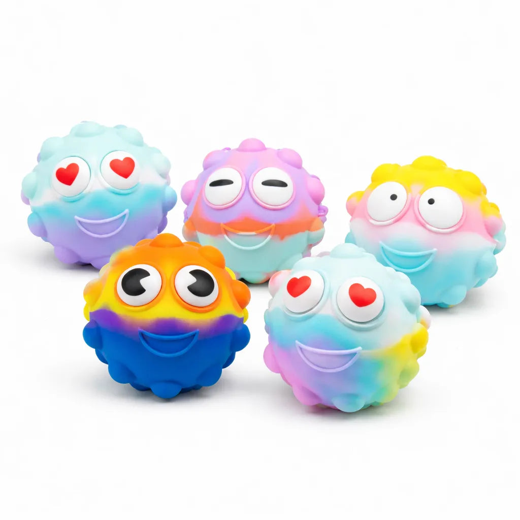 Pop N Squeeze Character Fidget Ball-Pop N Squeeze Character Fidget Ball