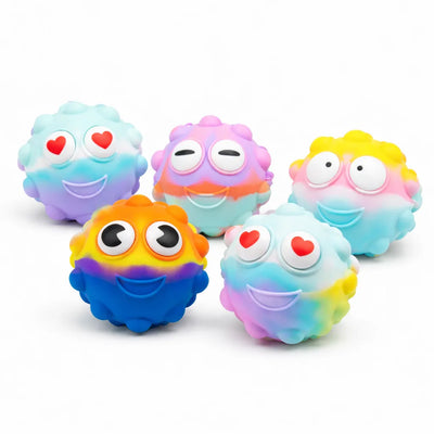 Pop N Squeeze Character Fidget Ball-Pop N Squeeze Character Fidget Ball