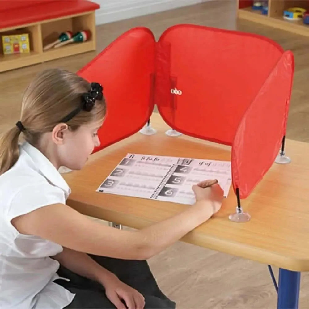 Pop Up Concentration Desk Barrier-Pop Up Concentration Desk Barrier