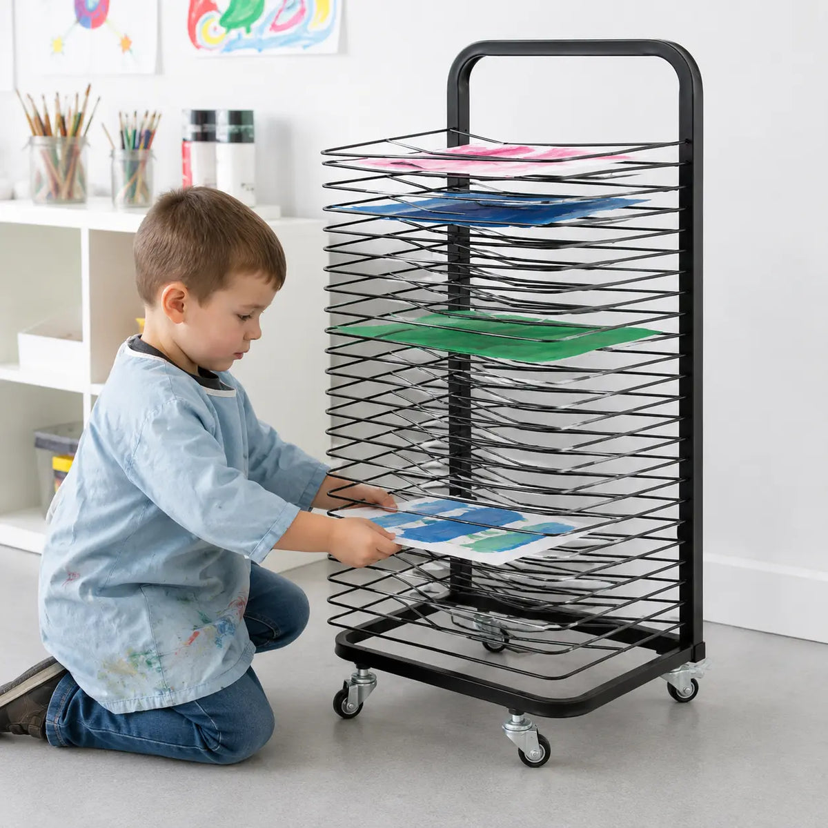 Heavy Mobile Drying Rack Portable Drying Rack,Classroom drying rack,Mobile Drying Rack Double ...