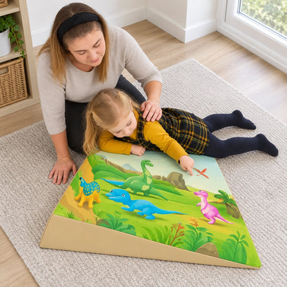 Posture Wedge Dinosaur natural UK early years lifestyle view 4
