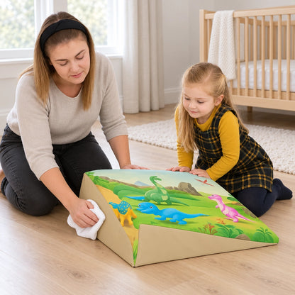 Posture Wedge Dinosaur natural UK early years lifestyle view 6