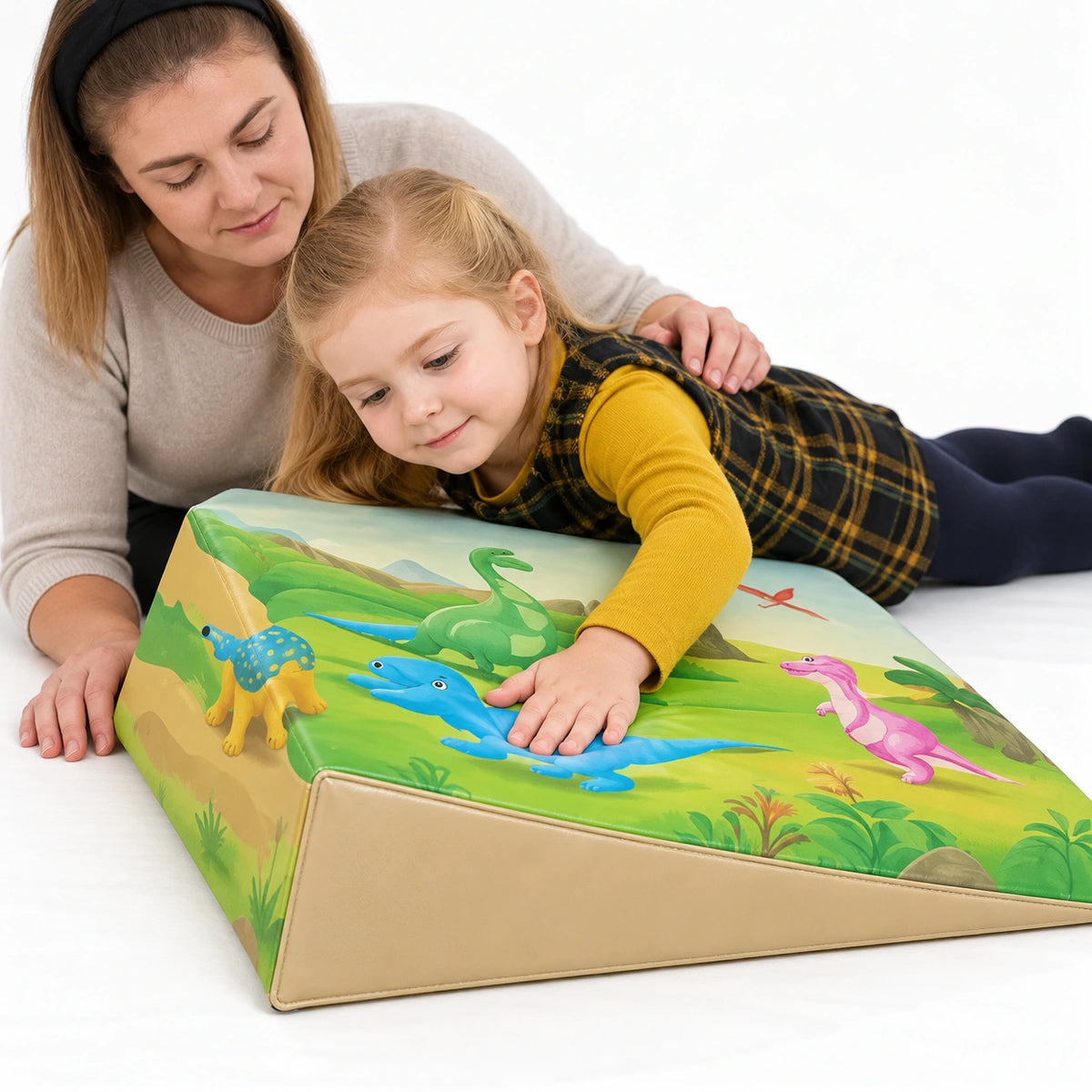 Posture Wedge Dinosaur natural UK early years lifestyle view 7