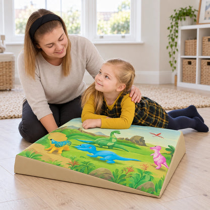 Posture Wedge Dinosaur natural UK early years lifestyle view 8