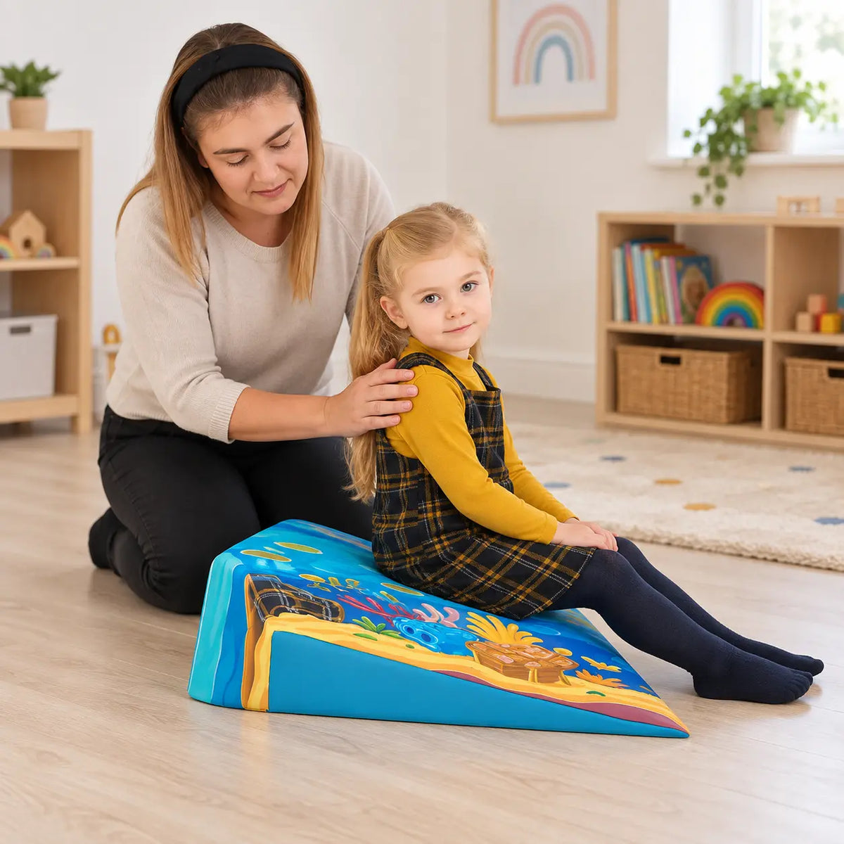 Posture Wedge Pirate natural UK early years lifestyle image 2