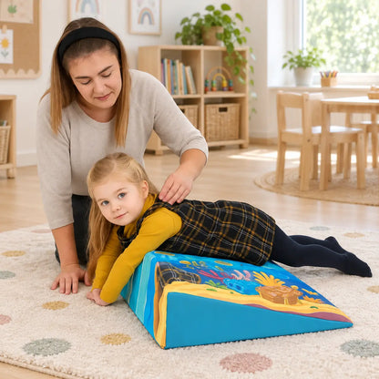 Posture Wedge Pirate natural UK early years lifestyle image 1