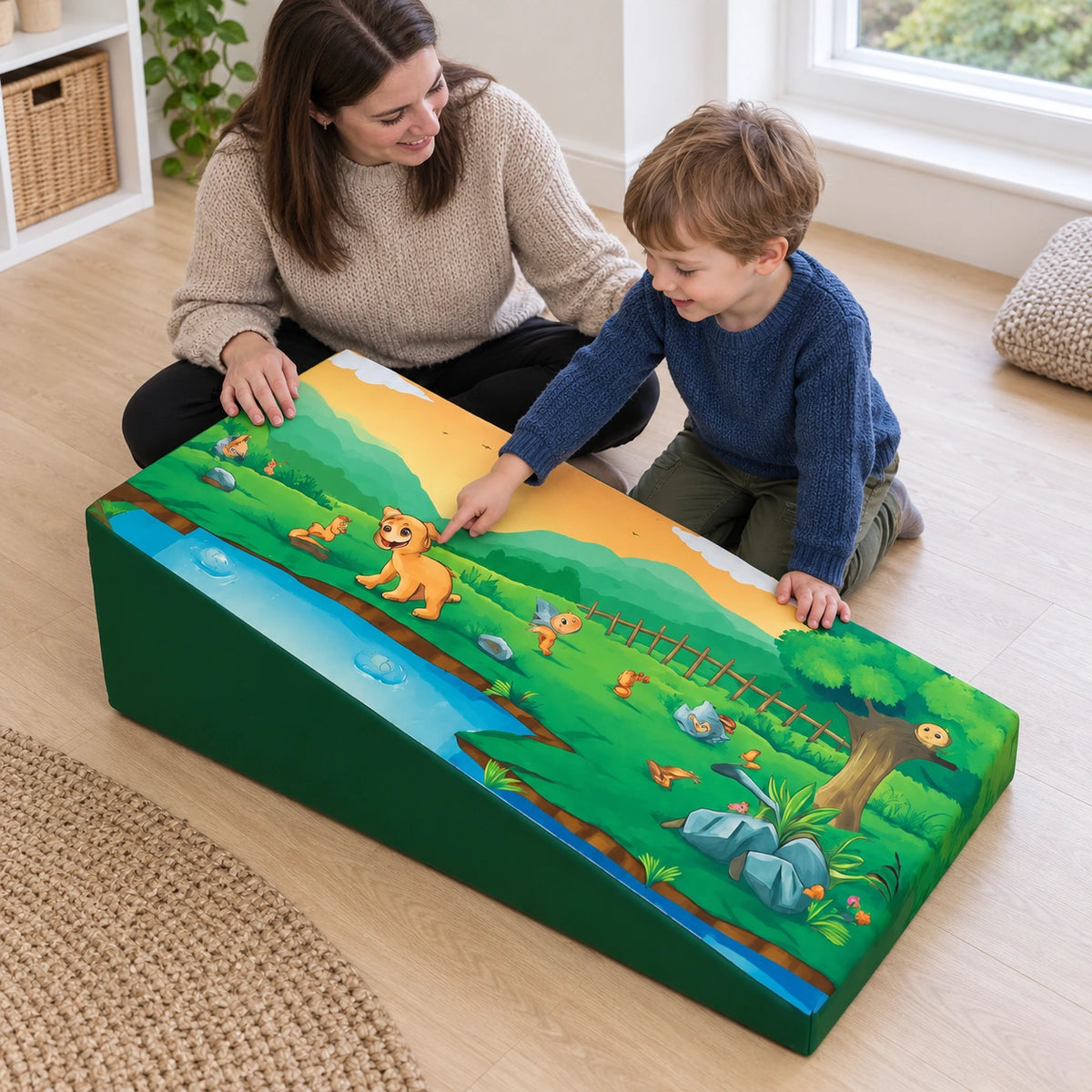 Posture Wedge Woodland natural UK early years lifestyle view 3