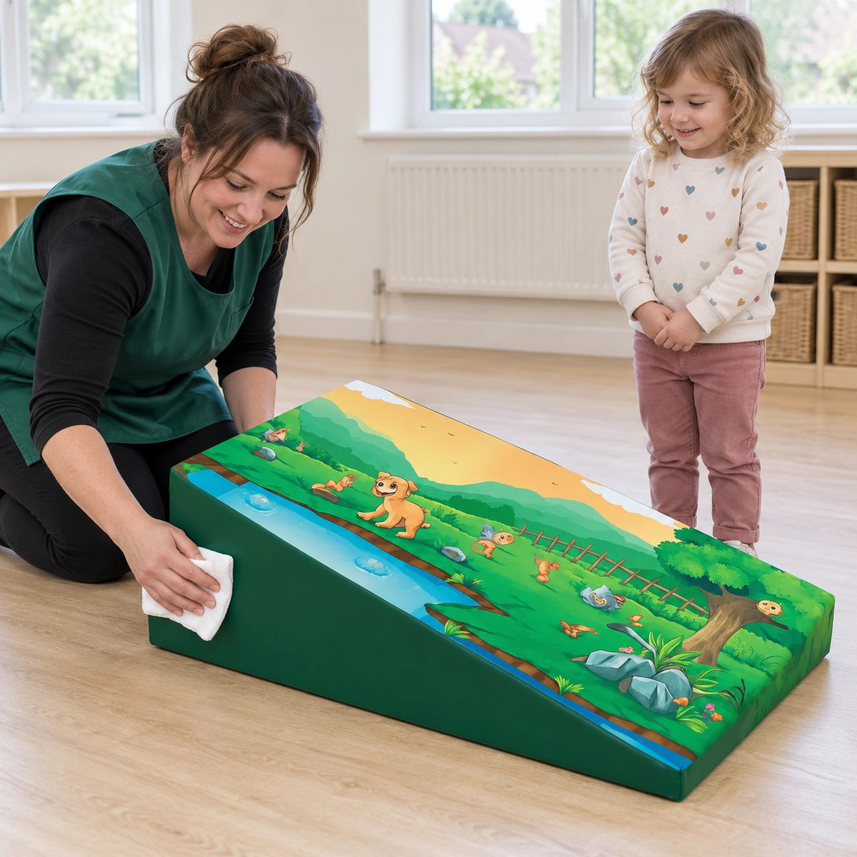 Posture Wedge Woodland natural UK early years lifestyle view 5