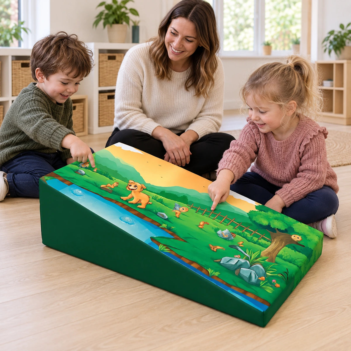 Posture Wedge Woodland natural UK early years lifestyle view 6