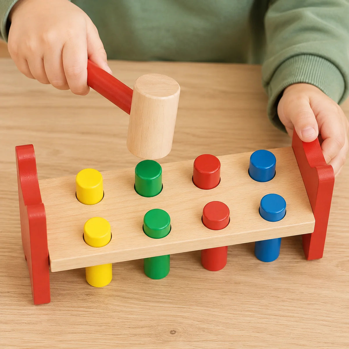 Pound a peg play-Pound a peg play
