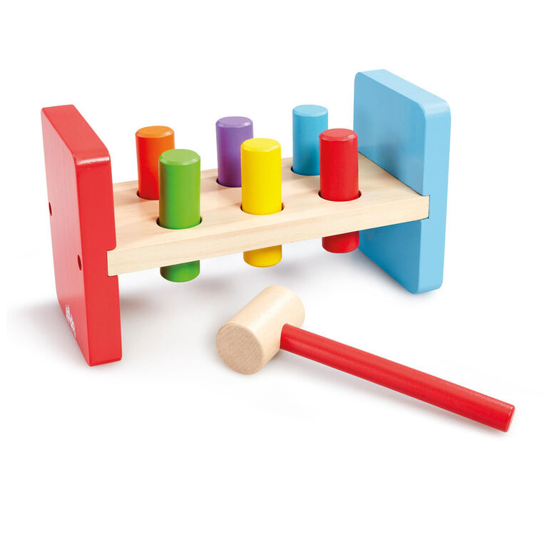 Pound a peg play, The Pound a Peg wooden hammer bench is a timeless classic that combines fun and learning, perfect for young children. Here's why this toy is a must-have:The Pound a Peg wooden hammer bench is indeed a classic toy that offers an ideal blend of entertainment and developmental benefits for young children. Its durable wooden construction and colorful, tactile design engage children while also teaching them crucial skills such as hand-eye coordination and color recognition. Whether it's a rainy