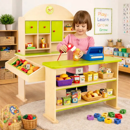 Pretend and Play Market Stall-Pretend and Play Market Stall