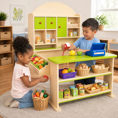 Pretend and Play Market Stall-Pretend and Play Market Stall