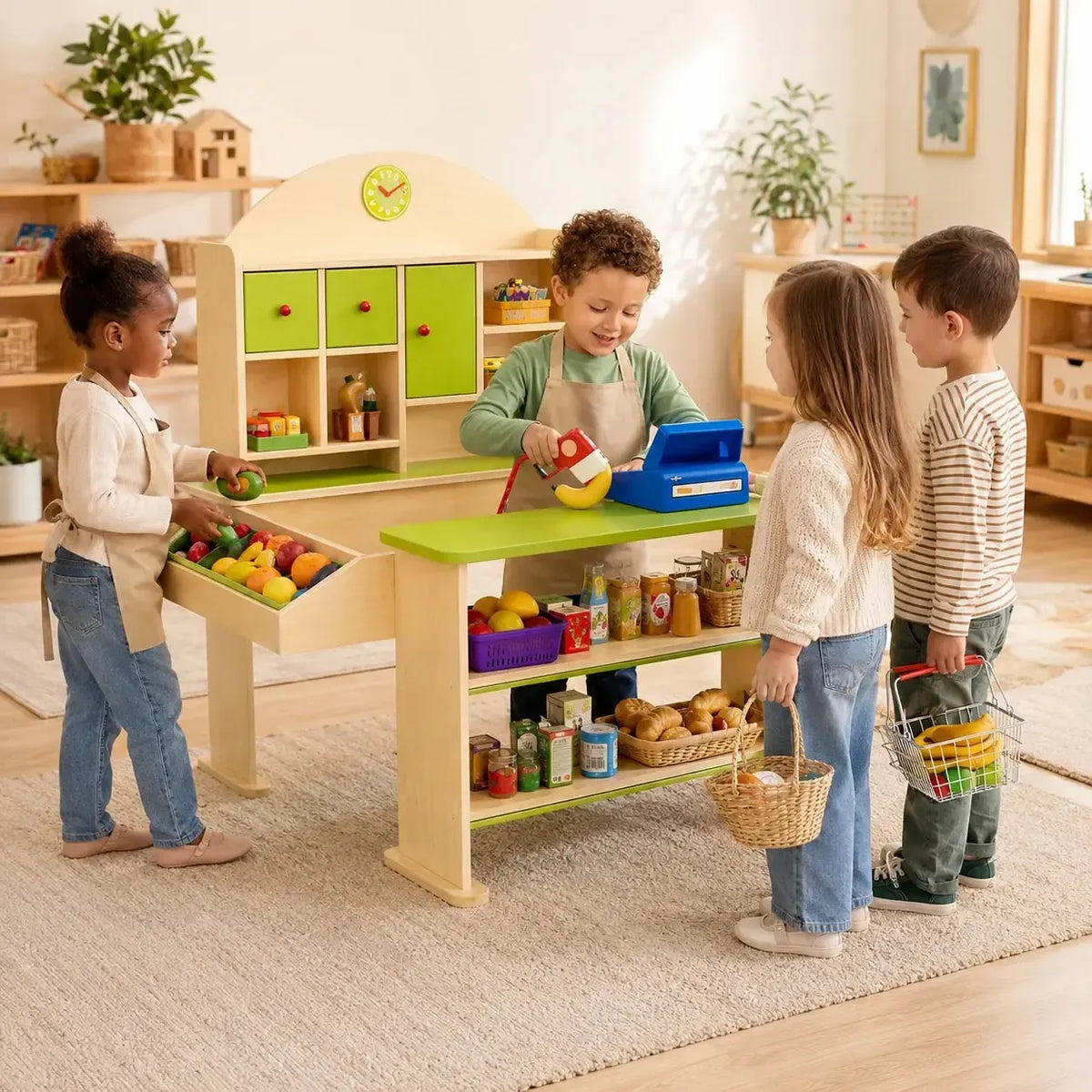 Pretend and Play Market Stall-Pretend and Play Market Stall