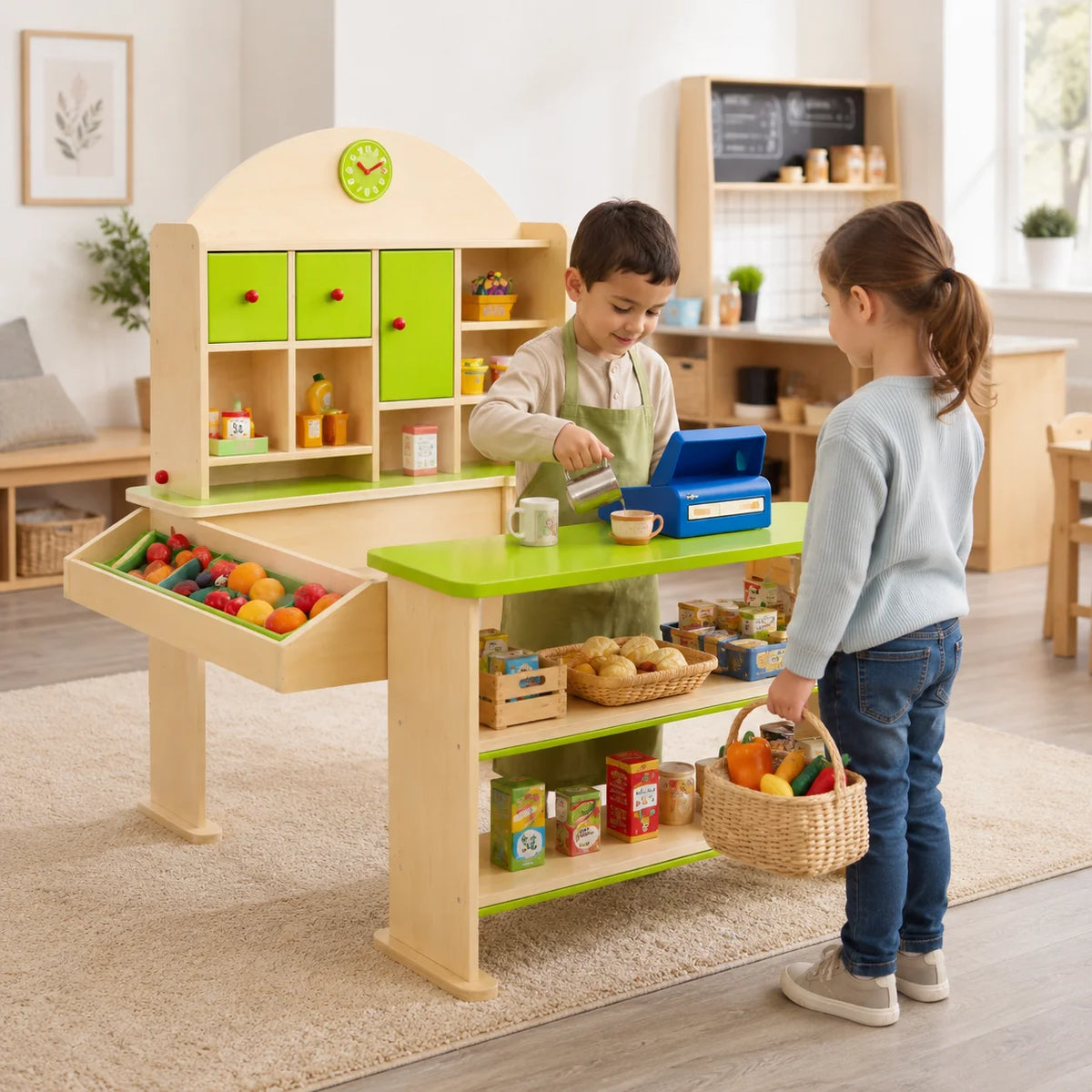 Pretend and Play Market Stall-Pretend and Play Market Stall