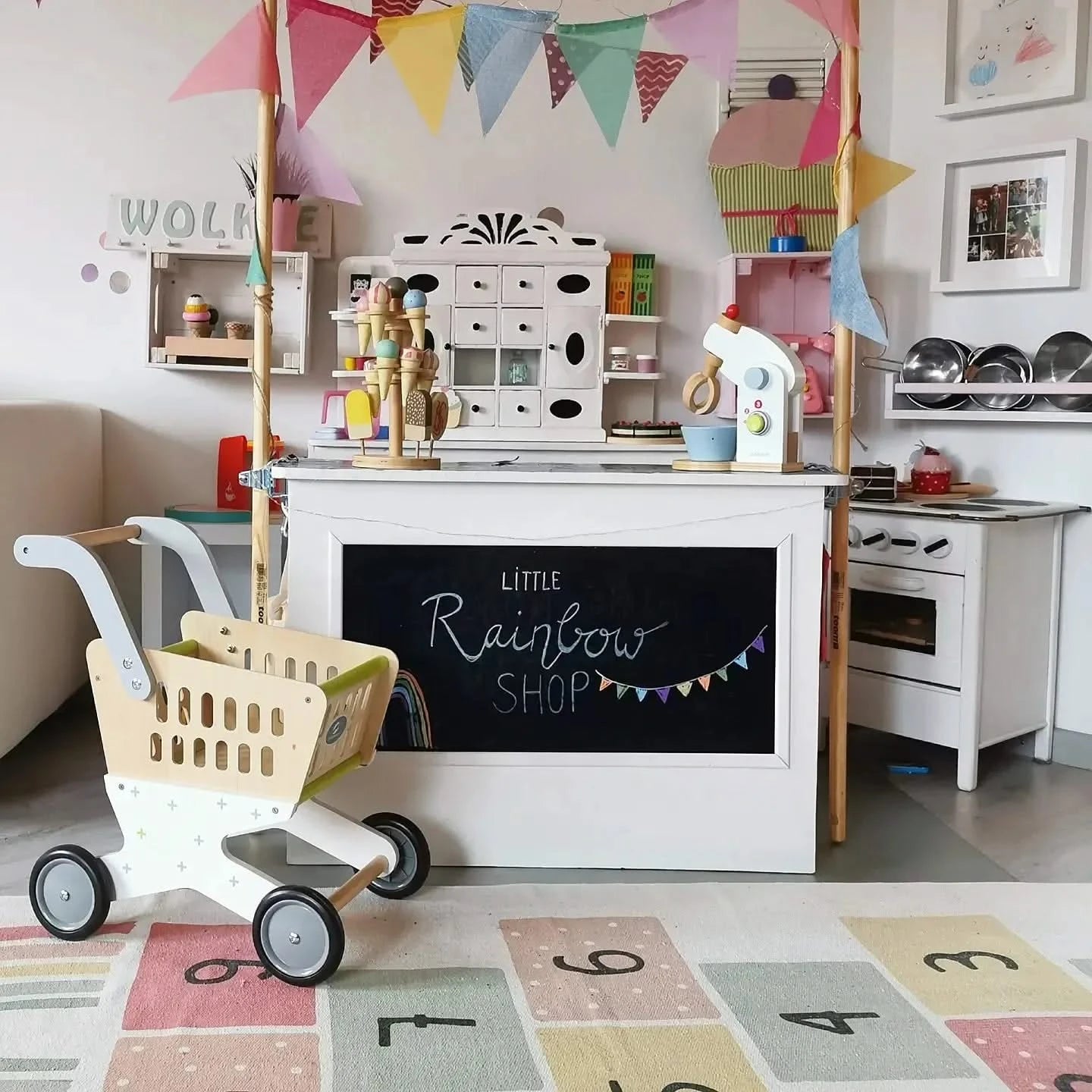 Pretend Play Shopping Trolley-Pretend Play Shopping Trolley