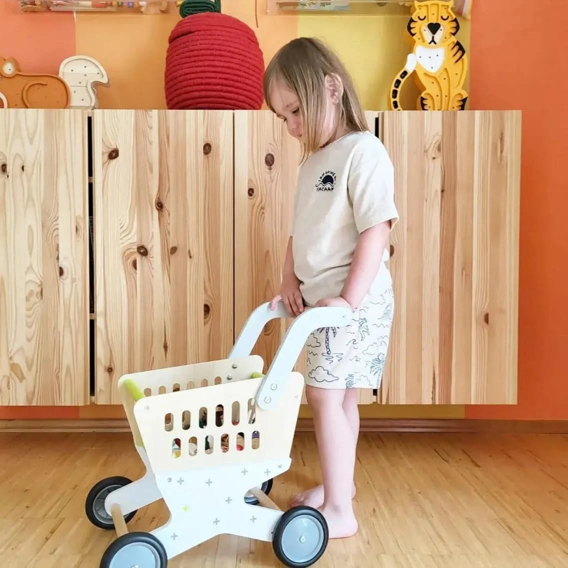 Pretend Play Shopping Trolley-Pretend Play Shopping Trolley