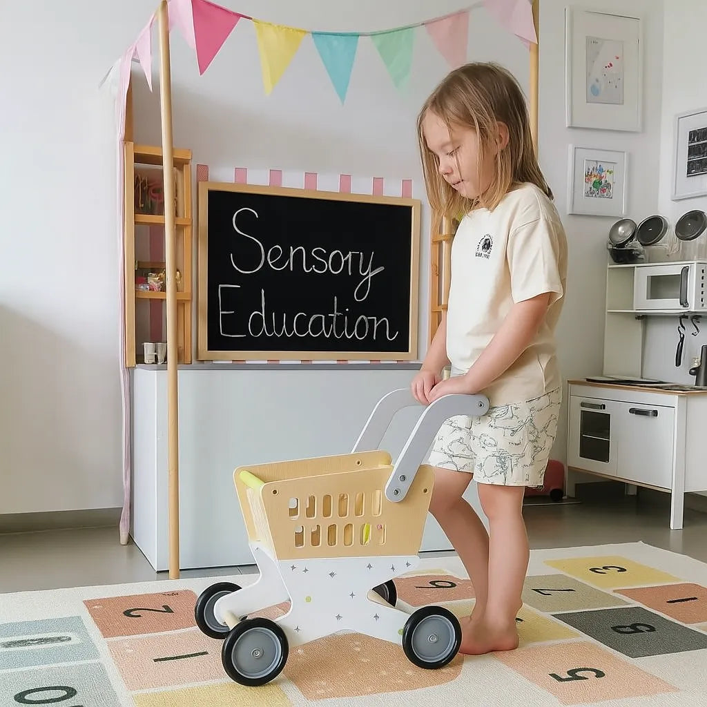 Pretend Play Shopping Trolley-Pretend Play Shopping Trolley