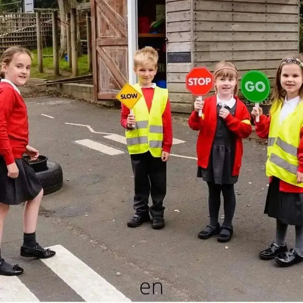 Pretend Play Traffic Signs Set of 3-Pretend Play Traffic Signs Set of 3