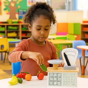Pretend Play Wooden Scale-Pretend Play Wooden Scale