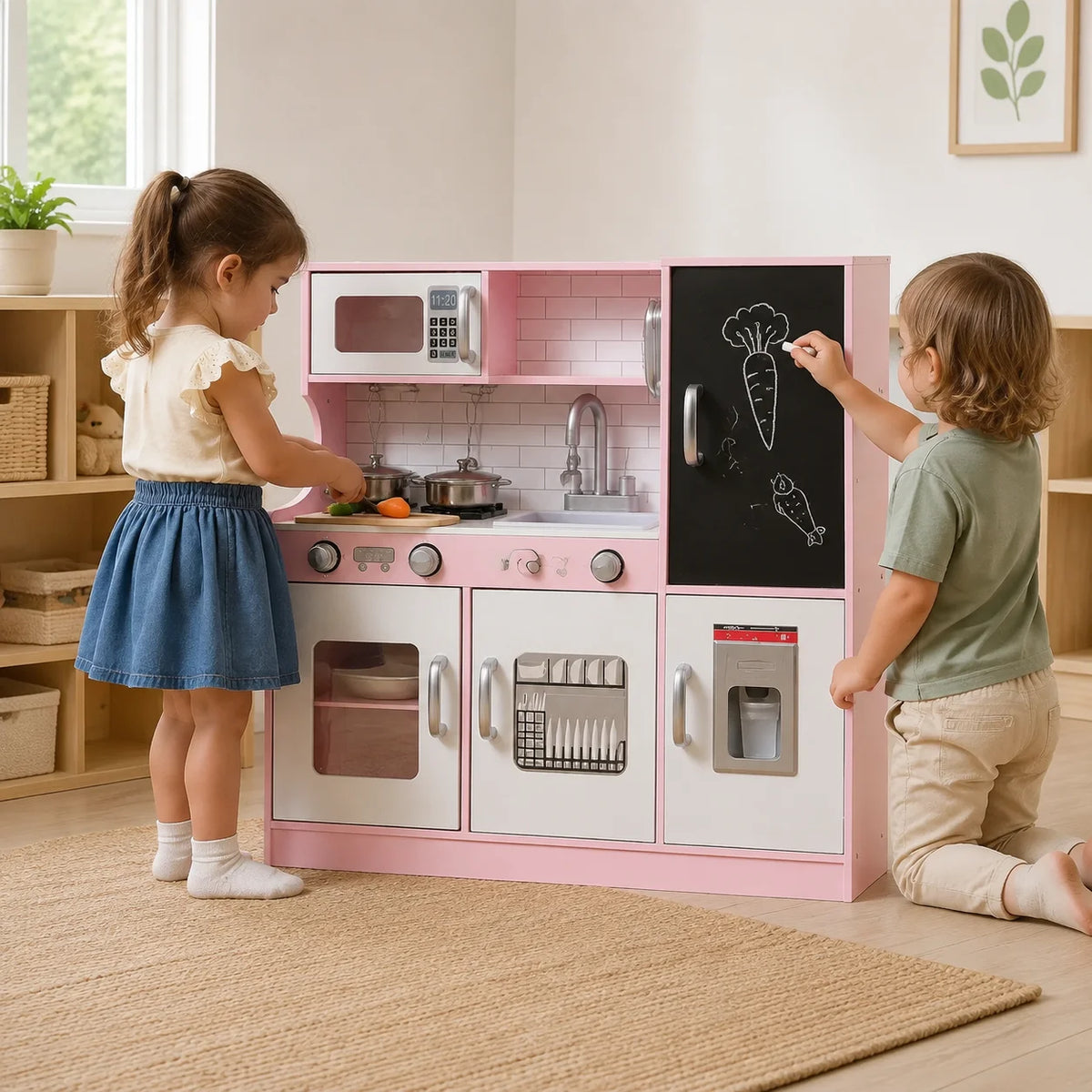Pretty Pink Modern Kitchen-Pretty Pink Modern Kitchen