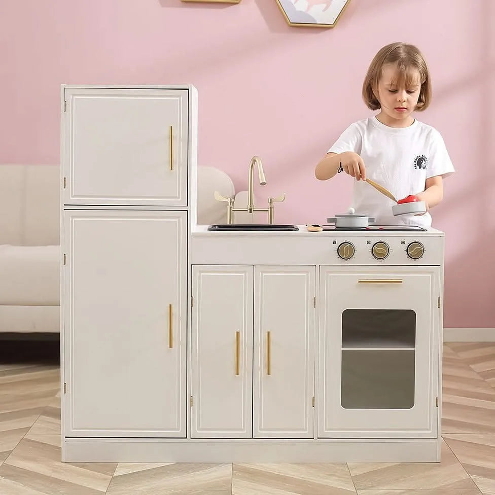 Pretty Pink Modern Kitchen W/ Light & Sound-Pretty Pink Modern Kitchen W/ Light & Sound