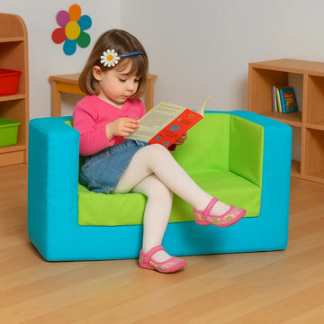 Primary Cube Sofa,School Furniture, Classroom Furniture,EYFS - Main Image