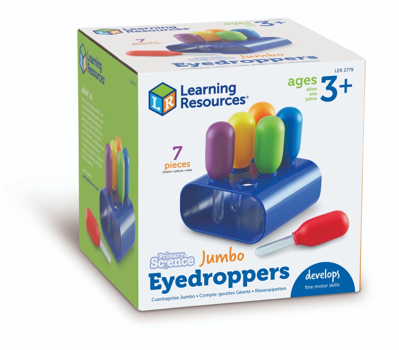Primary Science Jumbo Eyedroppers with Stand, Experiment with mixing and moving with this colourful Primary Science Jumbo Eyedroppers with Stand set. The Primary Science Jumbo Eyedroppers with Stand allow children to enhance fine motor skills whilst igniting passion in young artists. Squeeze, splosh and spray liquids into containers, potion bottles and onto canvases using the Primary Science Jumbo Eyedroppers with Stand set. Primary Science Jumbo Eyedroppers with Stand Supports hands-on observation and inve