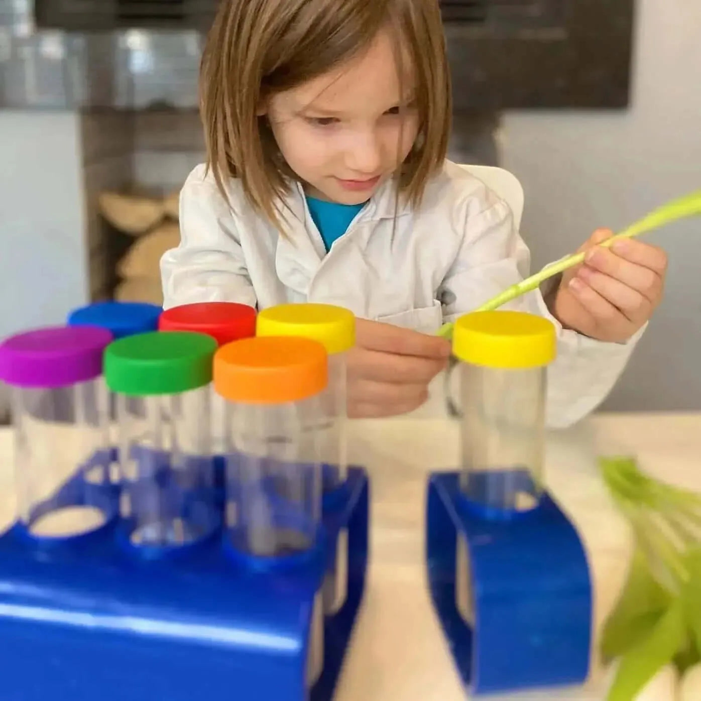 Primary Science® Jumbo Test Tubes with stand-Primary Science® Jumbo Test Tubes with stand