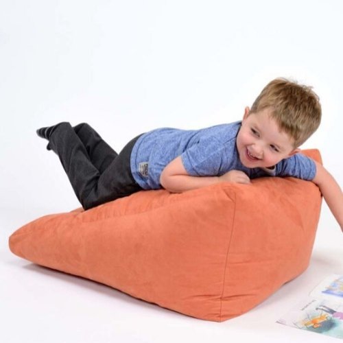 Prism Support Beanbag, An ideal addition to any nursery, classroom, educational or play setting. Provides support to children whether they are lying on their back or their front and is a great relaxing seat for quiet time or in a reading corner. The outer cover is FR faux Suede and can be removed to be washed in the washing machine at 30°C - ensuring a safe and clean play environment. Provides support for younger years Great for quiet time Ideal addition to reading corners in nurseries on classrooms FR faux