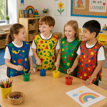 PVC Shapes Tabards Pack Of 4-PVC Shapes Tabards Pack Of 4