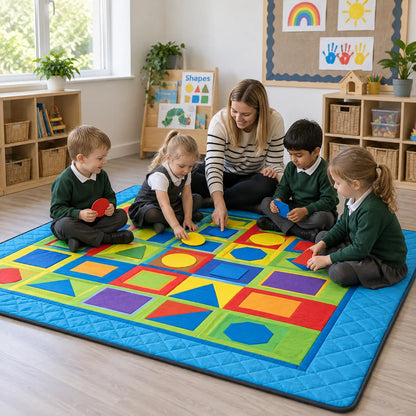 Quilted Geometric Mat-Quilted Geometric Mat