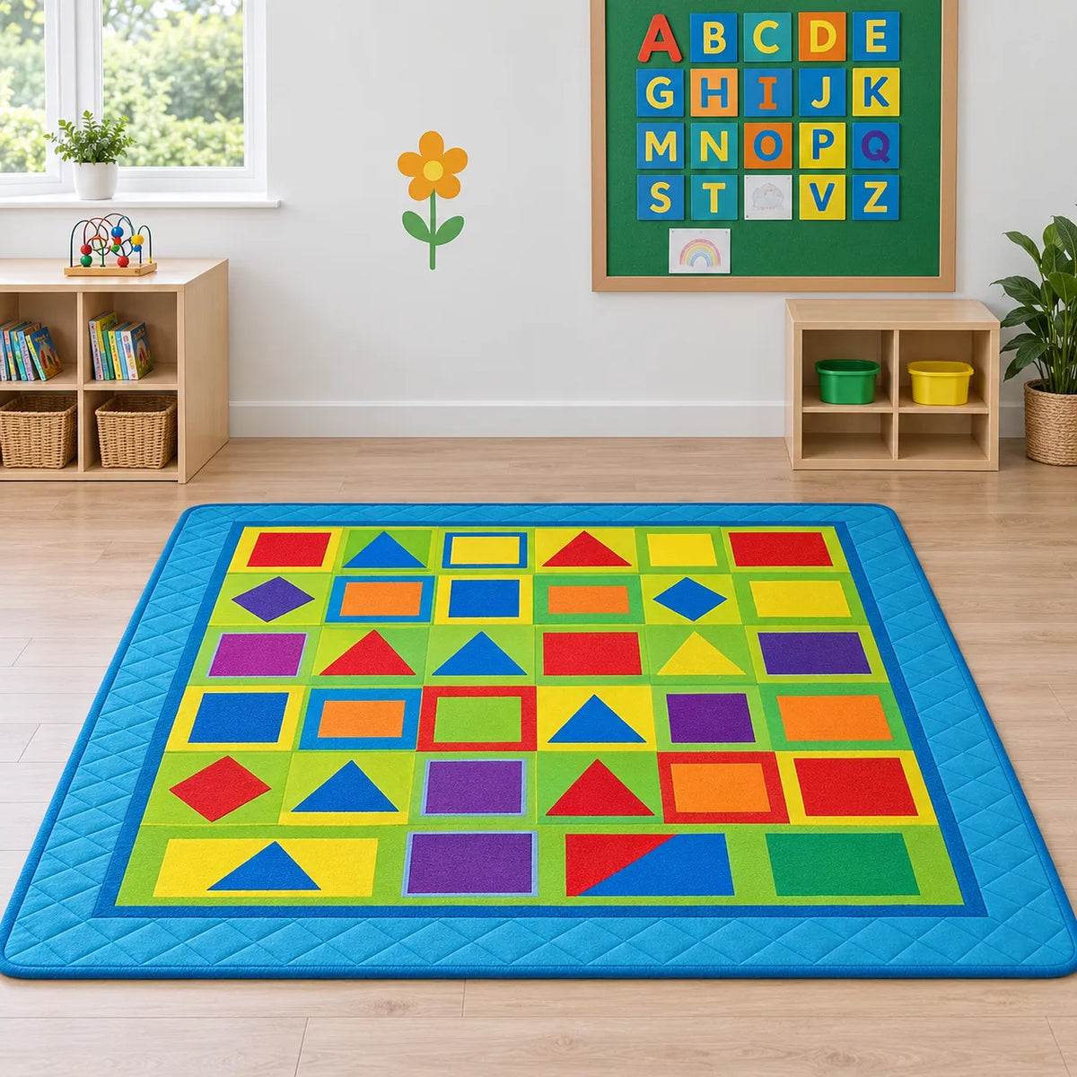 Quilted Geometric Mat-Quilted Geometric Mat