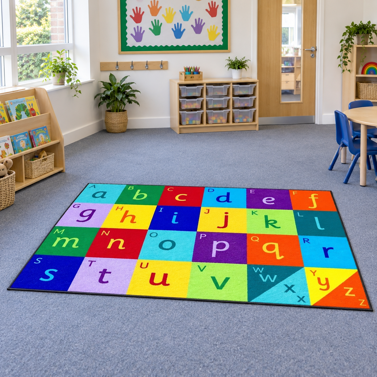 Rainbow Alphabet Carpet lifestyle image 6 of 8 — shown without children