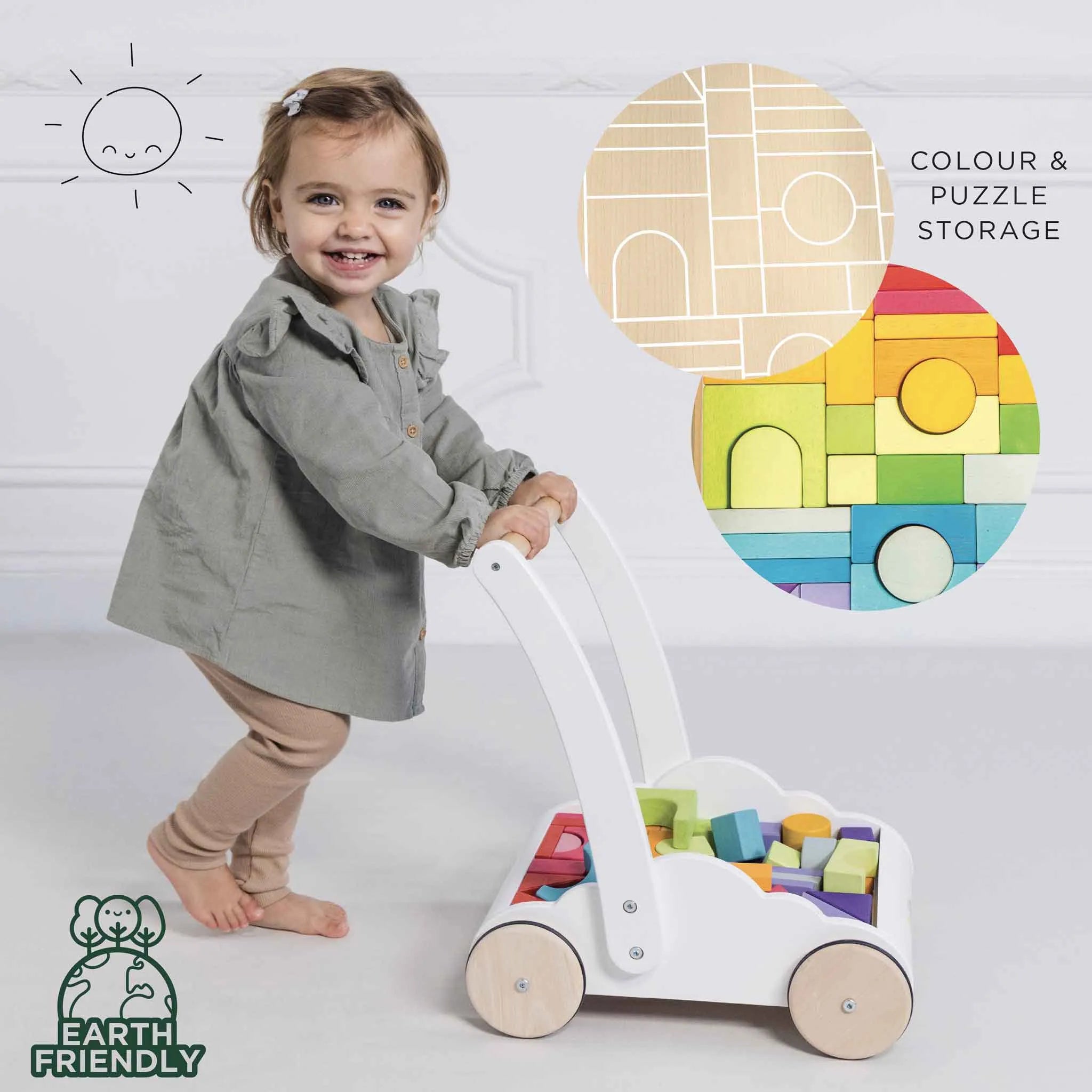 Rainbow Baby Walker & Puzzles-Rainbow Baby Walker & Puzzles