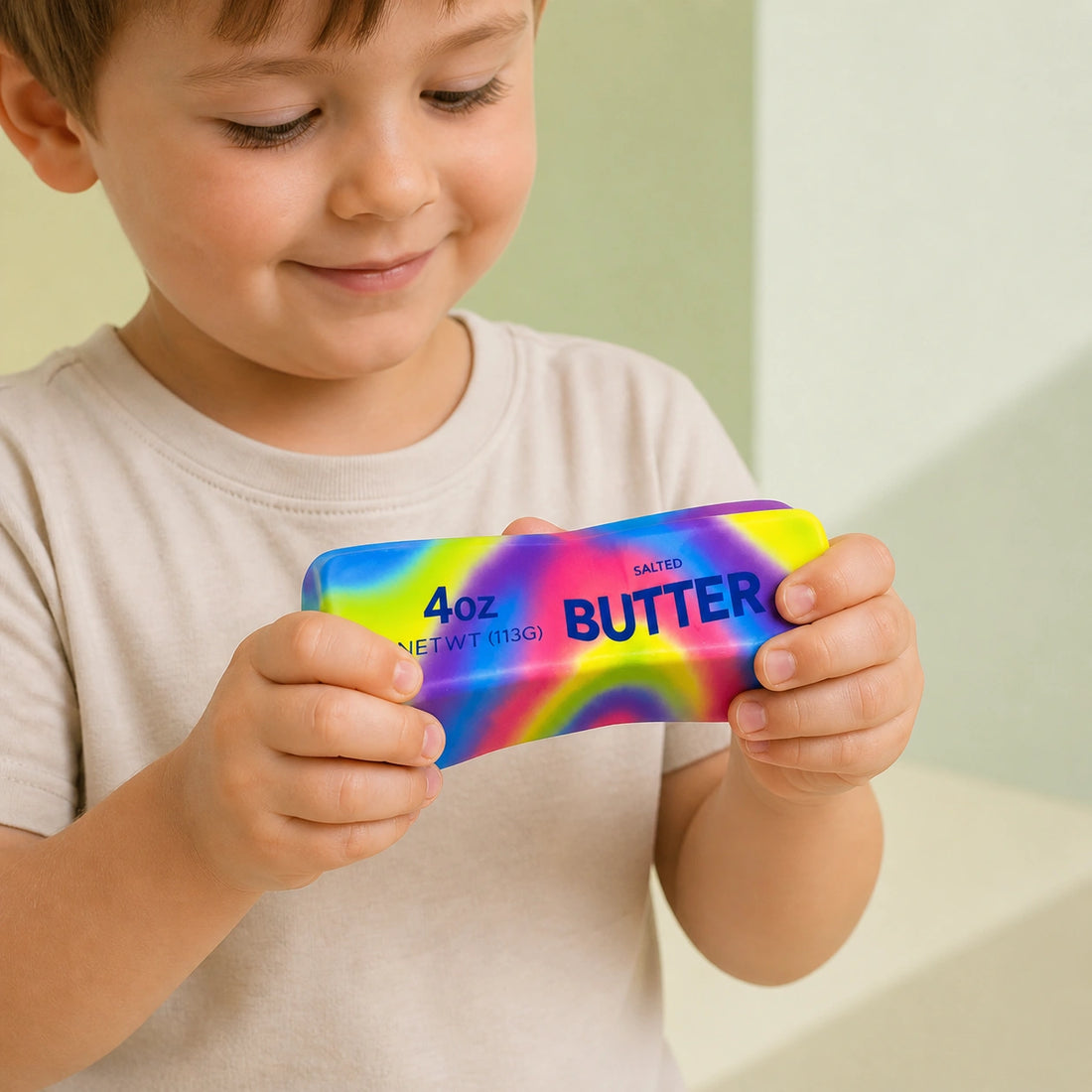 Rainbow Butter Foam Slow Rising Squishy-Rainbow Butter Foam Slow Rising Squishy