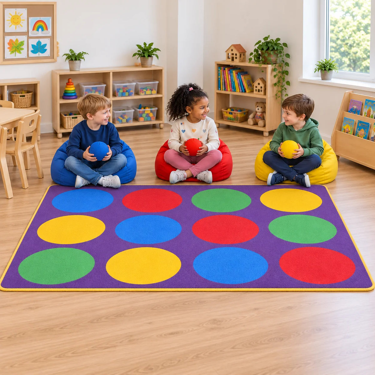 Rainbow Circles Rug-Rainbow Circles Rug