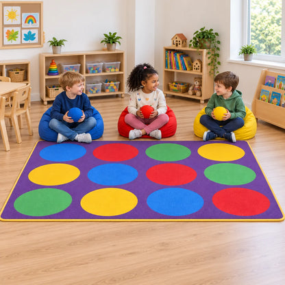 Rainbow Circles Rug-Rainbow Circles Rug